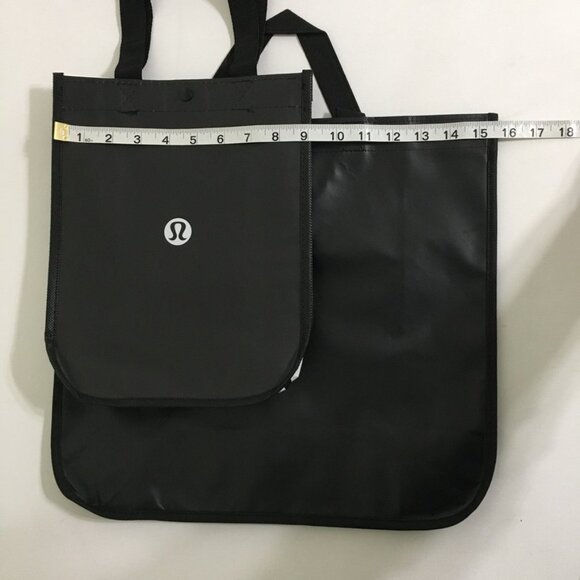 Lululemon 2 Sizes Gift Bag NEW! Black Lululemon Logo Printed - Picture 13 of 16